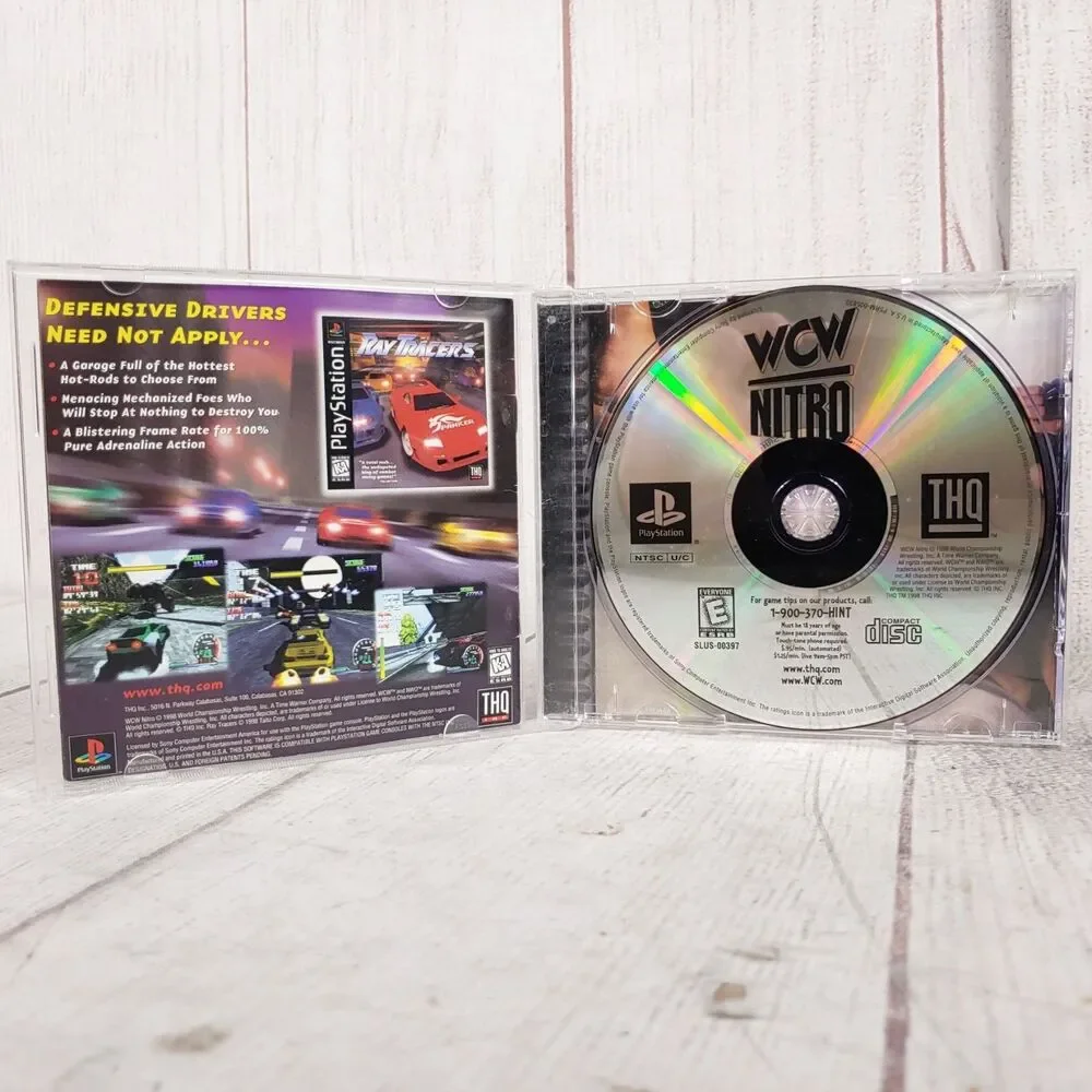 WCW Nitro Sony PlayStation PS1 Video Game Authentic SLUS-00397 Kids - Adult USED